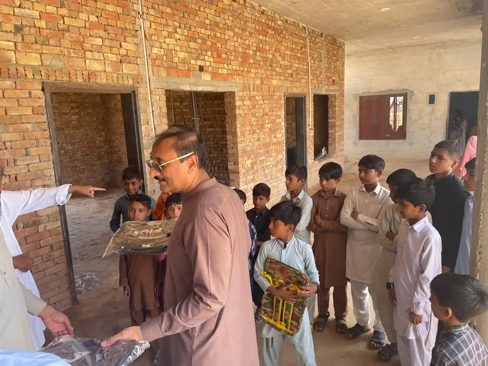 School bags distribution to kids