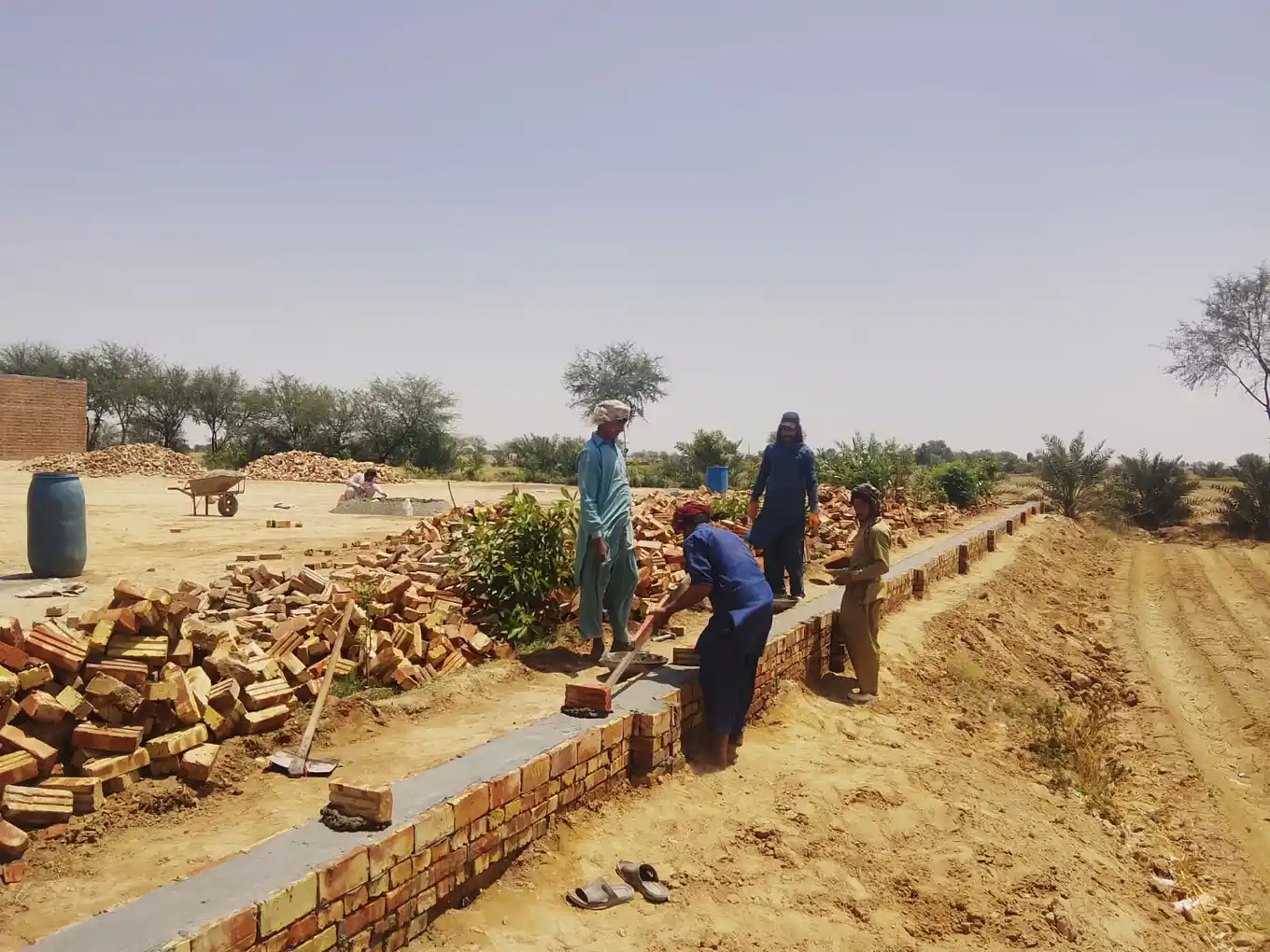 Ahmad Elementary School building wall